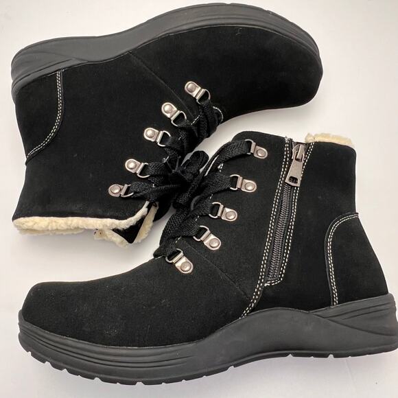 Propét Demi Women's Black Suede Bootie, Size 9.5 - Picture 7 of 9